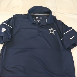 Nike Navy Blue Polo Shirt with Star Logo